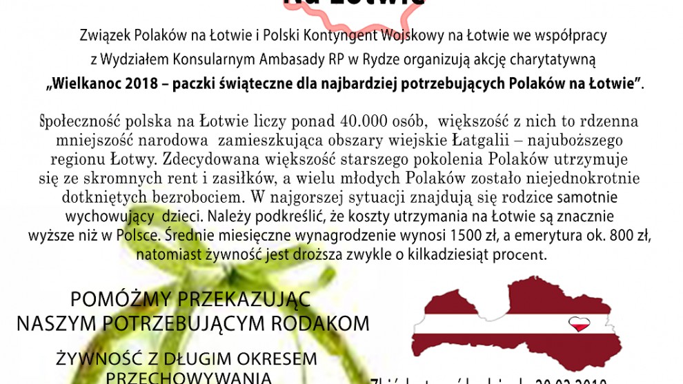 Miejskie Centrum Wolontariatu: Pomoc dla łotewskiej Polonii