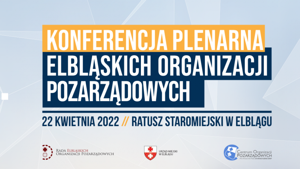 Konferencja plenarna elbląskich organizacji pozarządowych 