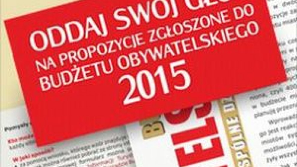 Budżet obywatelski- głosujmy rozważnie.